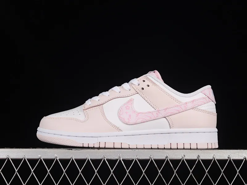 All categories Nk SB Dunk series Nk SB Dunk Low low-top sneakers C version Nk Dunk Low "Pink Paisley" Sakura pink SB low-top sports and leisure sneakers FD1449-100
